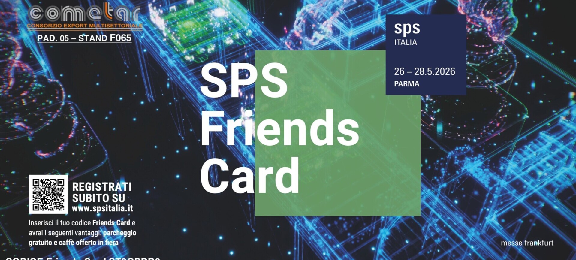 Besuchen Sie uns auf der SPS Italia 2026 in Parma! PAD. 05 | STAND F065